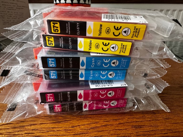 571 XL Ink Cartridges for Canon Pixma MG5750 MG5751 MG6851 TS5050 TS5751