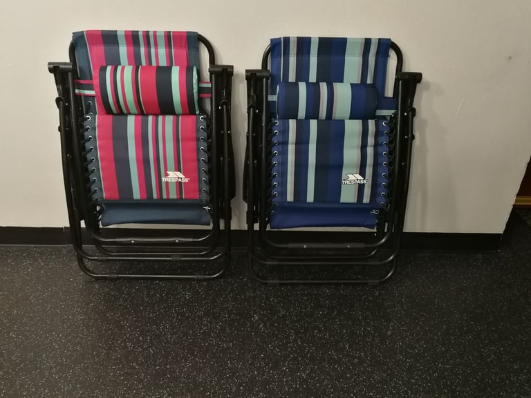 Padded Reclining Sun Lounger Chair Glentilt