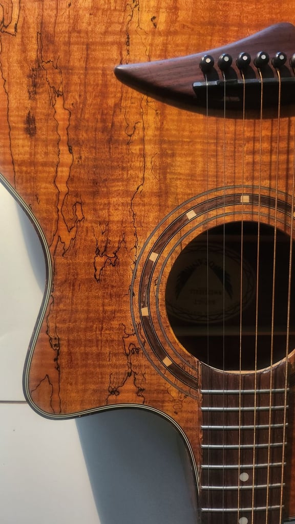 DEAN Exotica Espalt Spalted Maple Electro-Acoustic Guitar