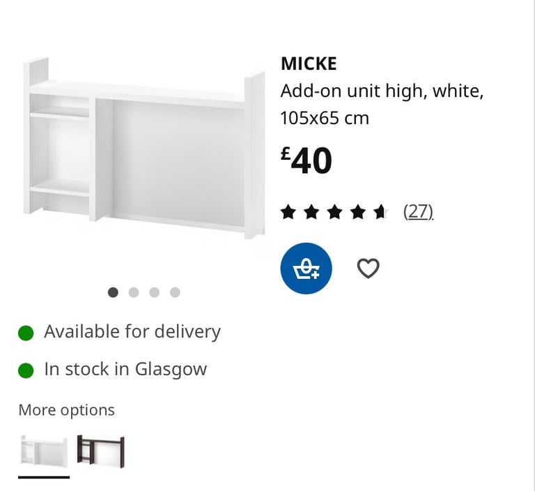 IKEA add on desk top -oak 