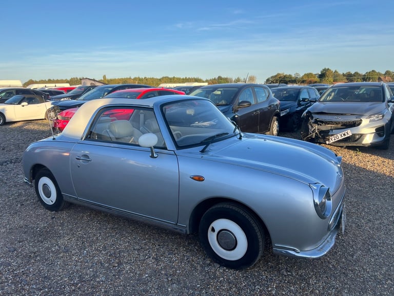 1991 NISSAN FIGARO CONVERTIBLE SILVER AUTOMATIC PETROL SALVAGE DAMAGED REPAI CAT