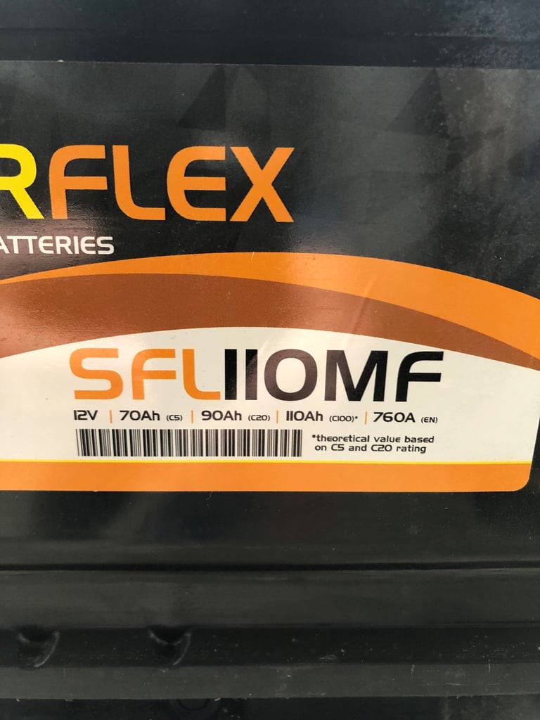 Solarflex leisure batteries x3