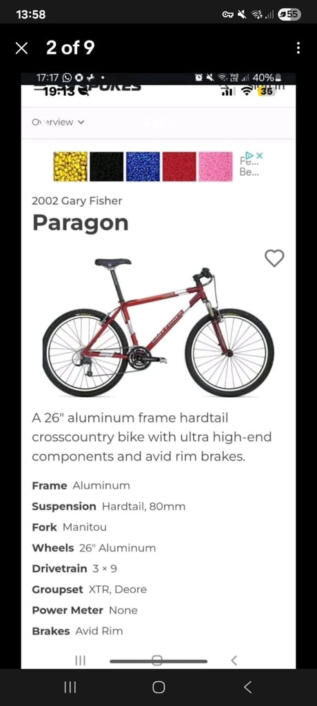 Mountain bikes x2 