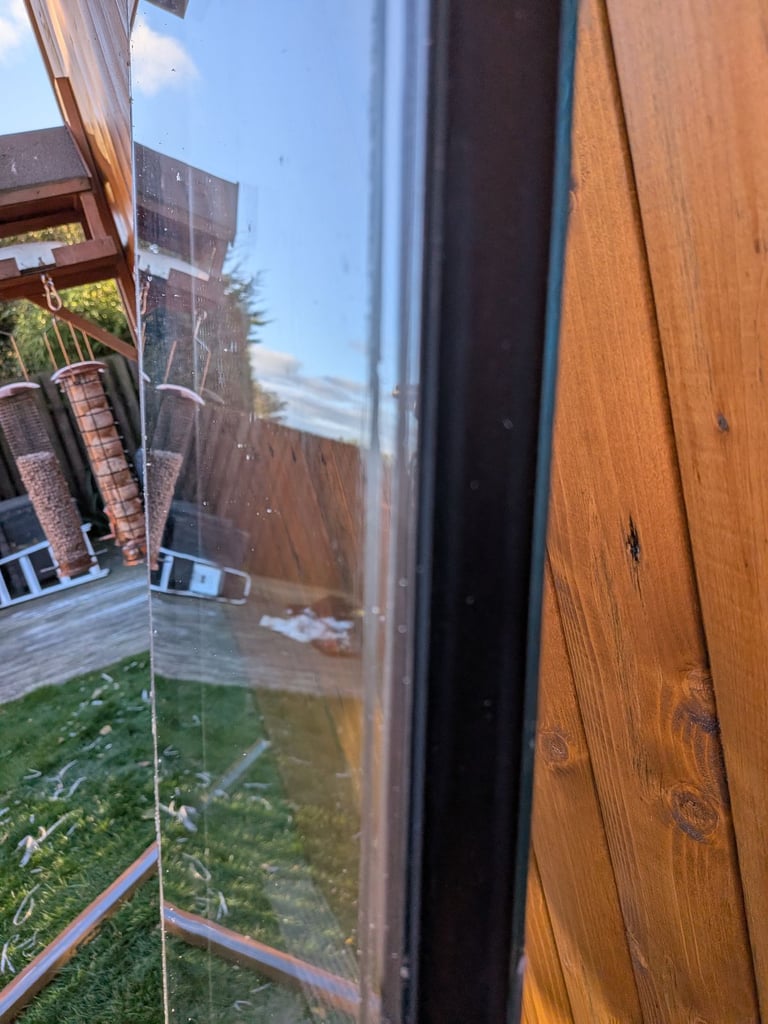 UPVC Door Glass 183cm x 53.5cm x 28mm - 2 off available (priced each)