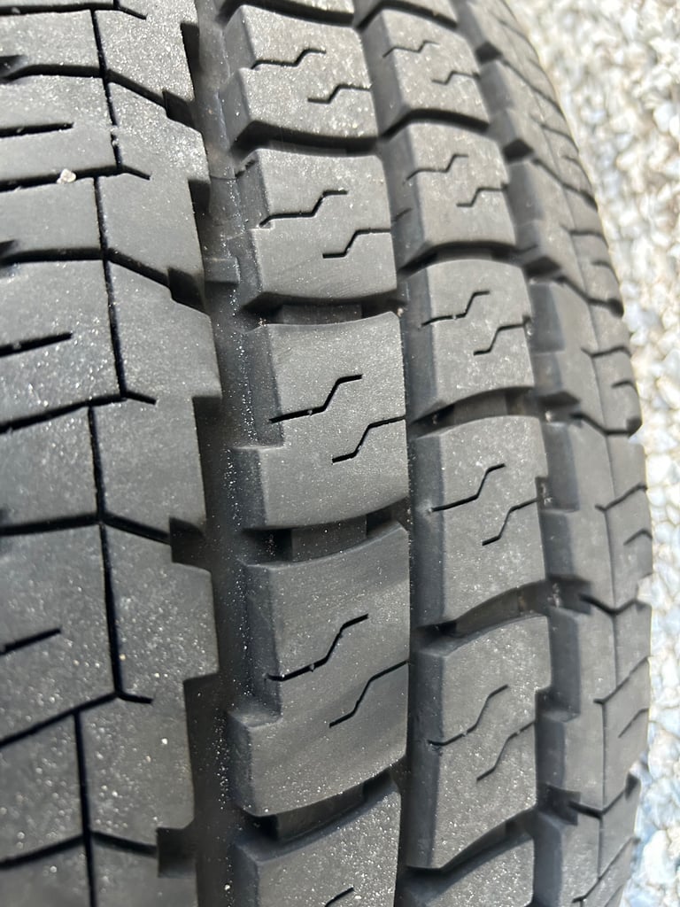 image for 4x Riken cargo tyres on steel rims. 16’s