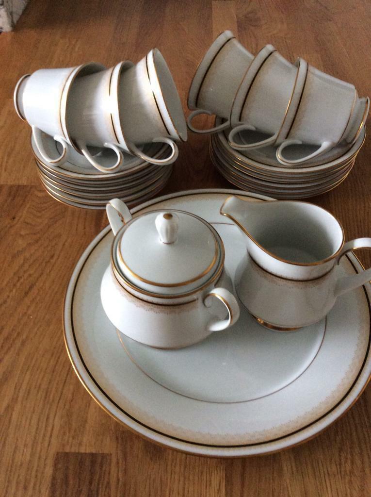image for Noritake full tea set with bread plate. 