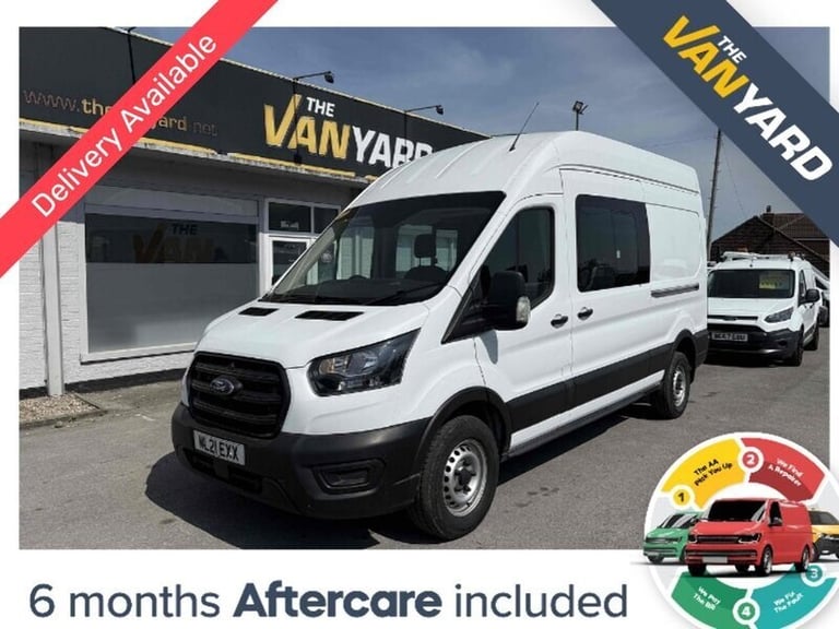 2021 Ford Transit 2.0 350 EcoBlue Leader Crew Van AIR CON Double Cab 6dr Diesel Manual RWD L3 Com...