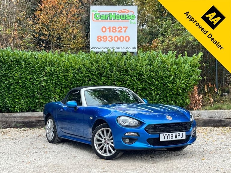 2018 18 FIAT 124 1.4 MULTIAIR LUSSO CONVERTIBLE 2DR PETROL EURO 6 