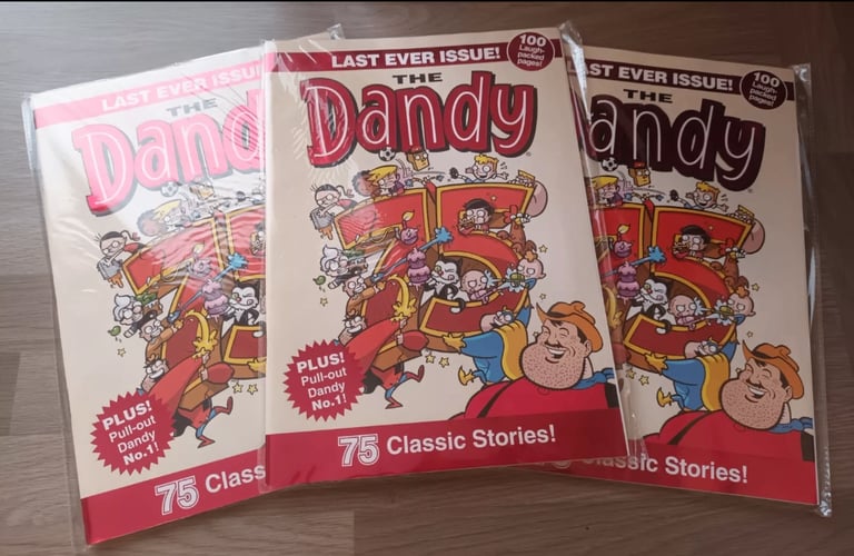 3 Sealed Copies of the Last Ever Dandy Comic 