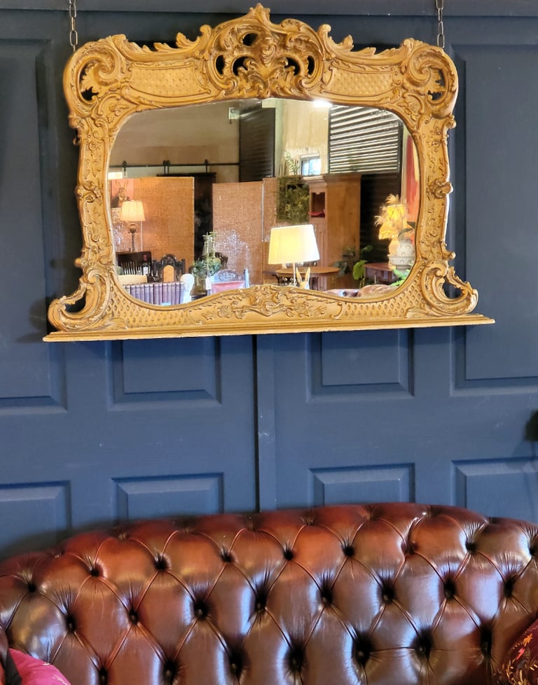 Rococo style gilt mirror 
