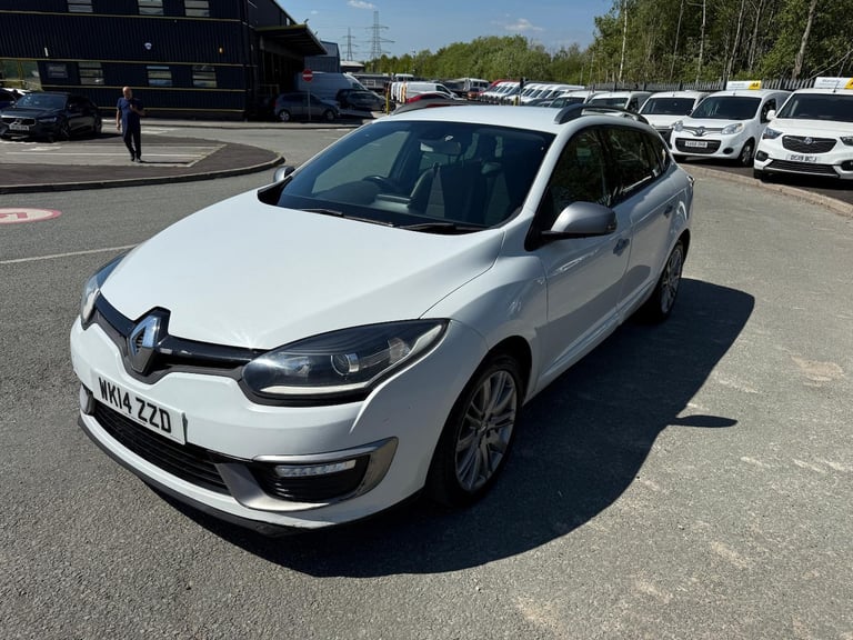 2014 14 REG RENAULT MEGANE GT LINE TOMTOM DCI 1.5 DIESEL WHITE ESTATE