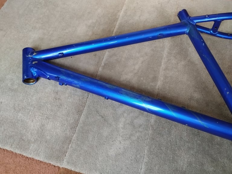 Alloy Mountain Bike Frame, And Suspension Forks.