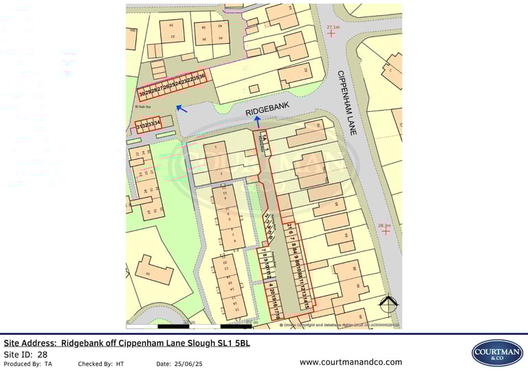 Parking Spaces to rent: Ridgebank off Cippenham Lane, Slough SL1 5BL
