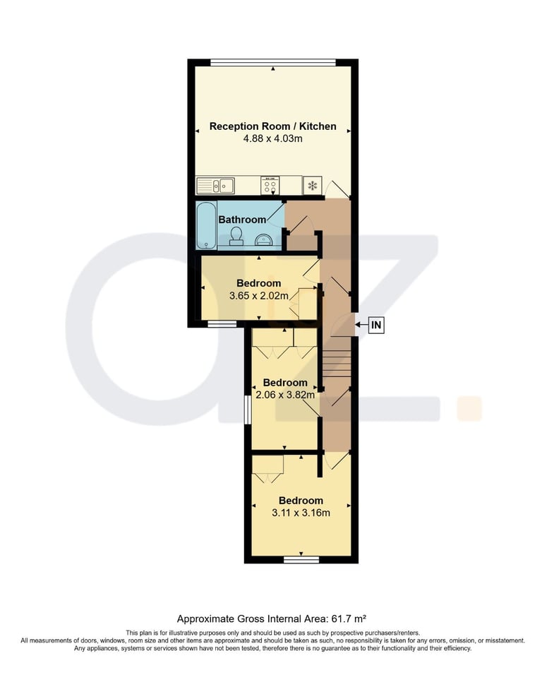 Recently refurbished first floor 3 bedroom flat above shop on High Road, Willesden NW10