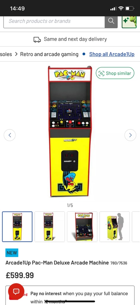 Arcade1up Pac-Man Arcade Machine