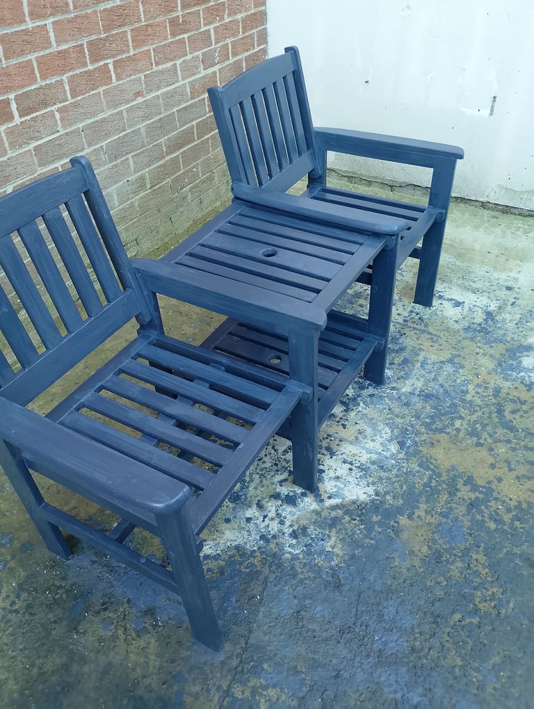 image for Fully refurbished teak jack and Jill garden seat 