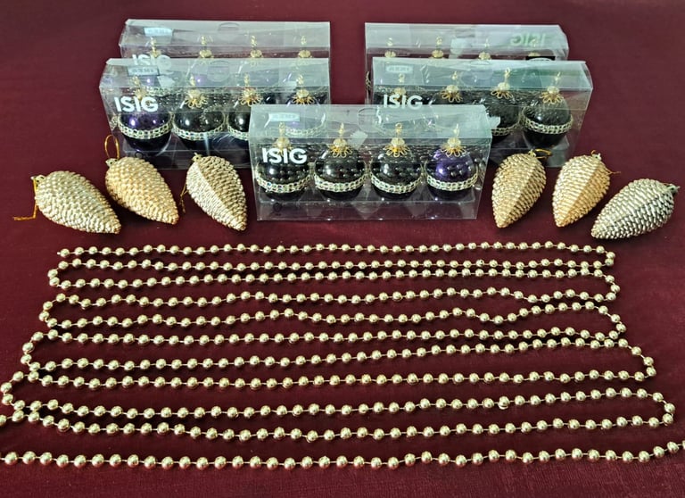 Set of Christmas decorations 