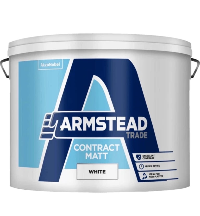 image for NEW Trade Contract Matt Emulsion Paint 10L White