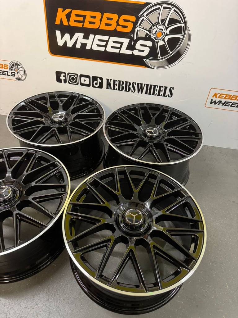 19" MERCEDES C63 AMG MULTISPOKES REPLACEMENT ALLOY WHEELS C CLASS E CLASS S CLASS 