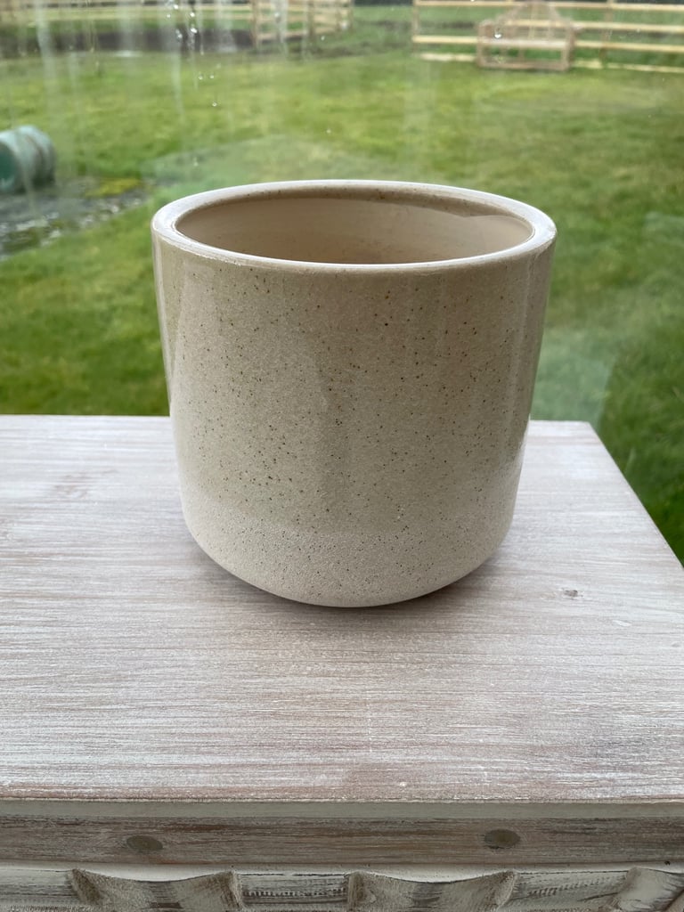 image for Indoor Plant Pot in Light Stone Colour