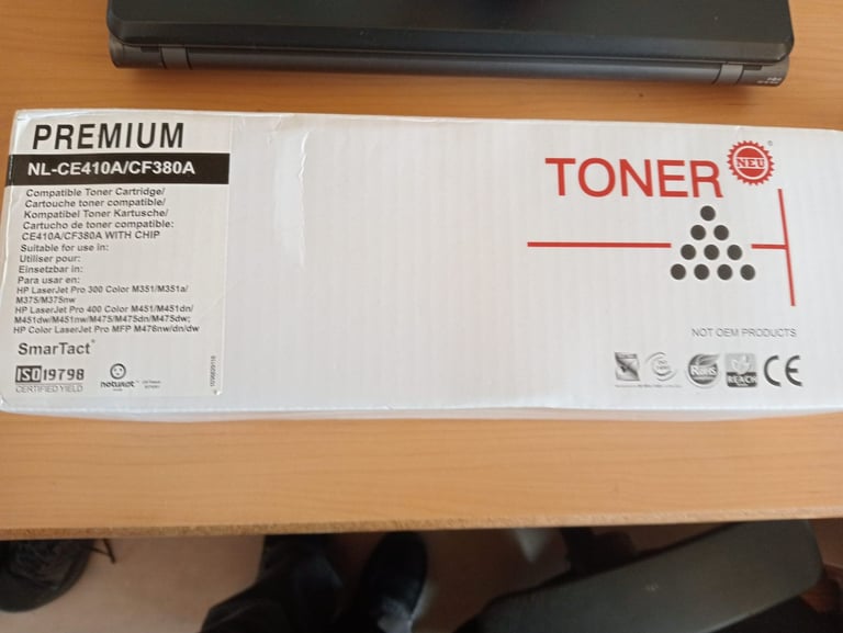 image for HP Laserjet BLACK toner NL-CE410A/CF380A - REDUCED -