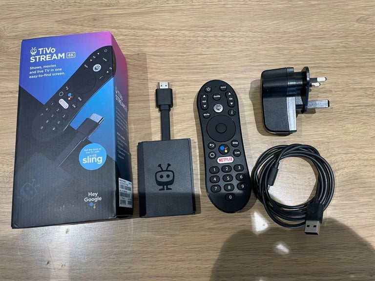 TIVO Stream 4K UHD Android TV Streaming Stick Box Media Player HDR Dolby Atmos