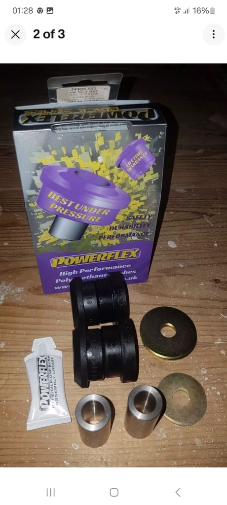 🇬🇧🚘NEW POWERFLEX BLACK➖POLY BUSHES➖PFR85 513➖PFR85 514➖MQB➖GOLF R➖RS/S3➖CUPRA