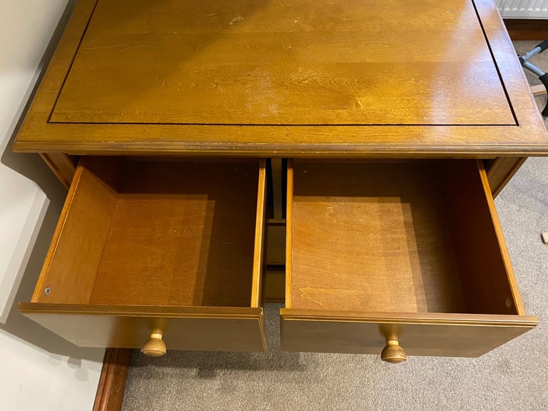 Beautiful Solid Wood Nursery Furniture Set - Cot Bed, Wardrobe & Chest of Drawers