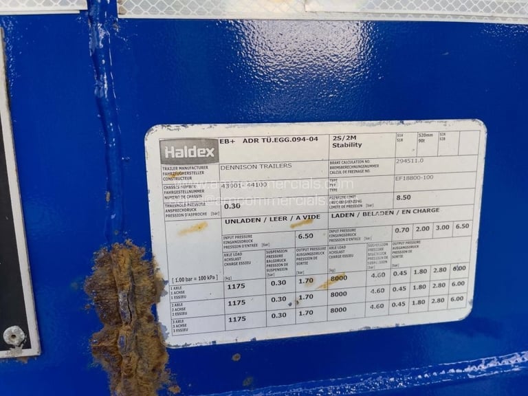 DENNISON SLIDING SKELETAL TRAILER 