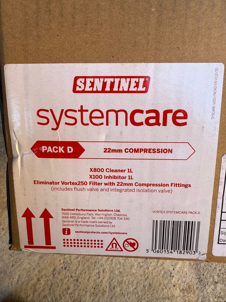 Sentinel x300 heating system cleaner 