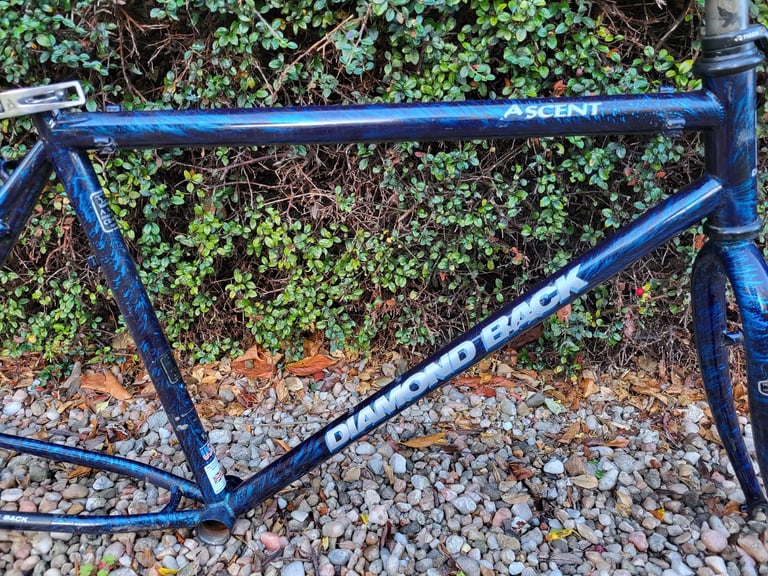 Diamond Back Ascent retro 1990s mountain bike frame and forks.