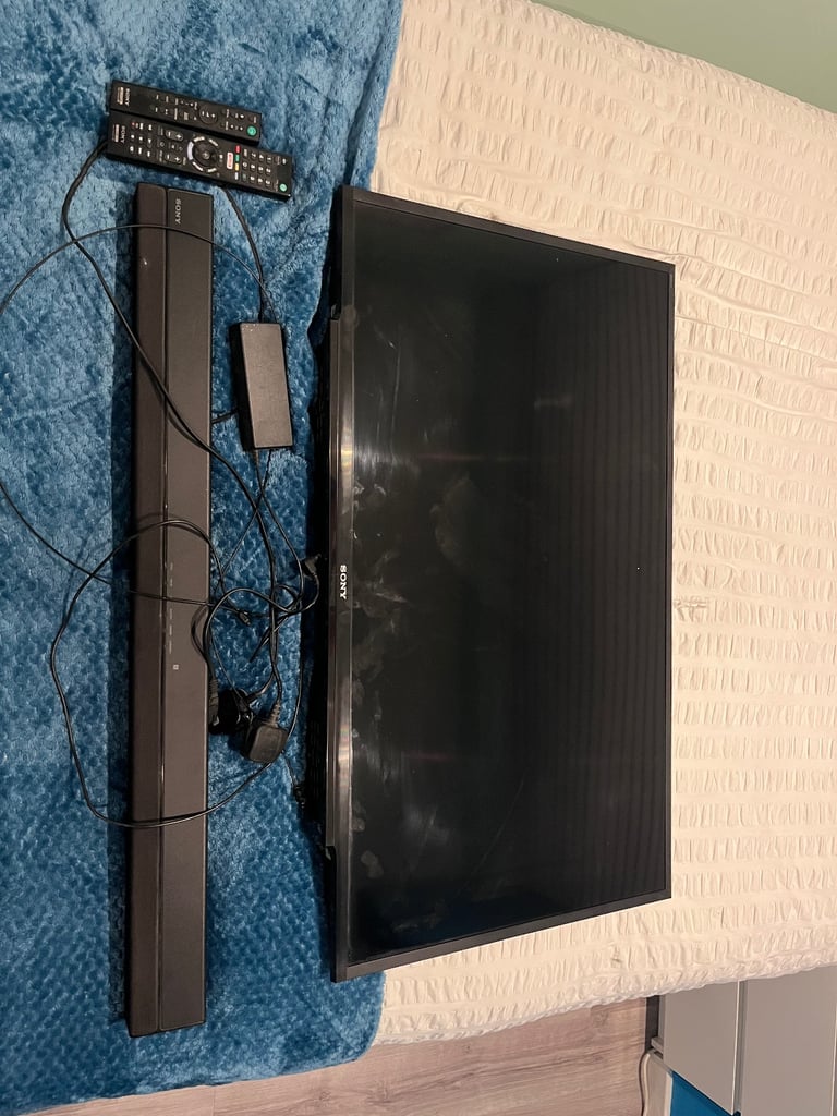 image for Sony Bravia Smart 40” LED Flat Screen TV + Sony Sound Bar