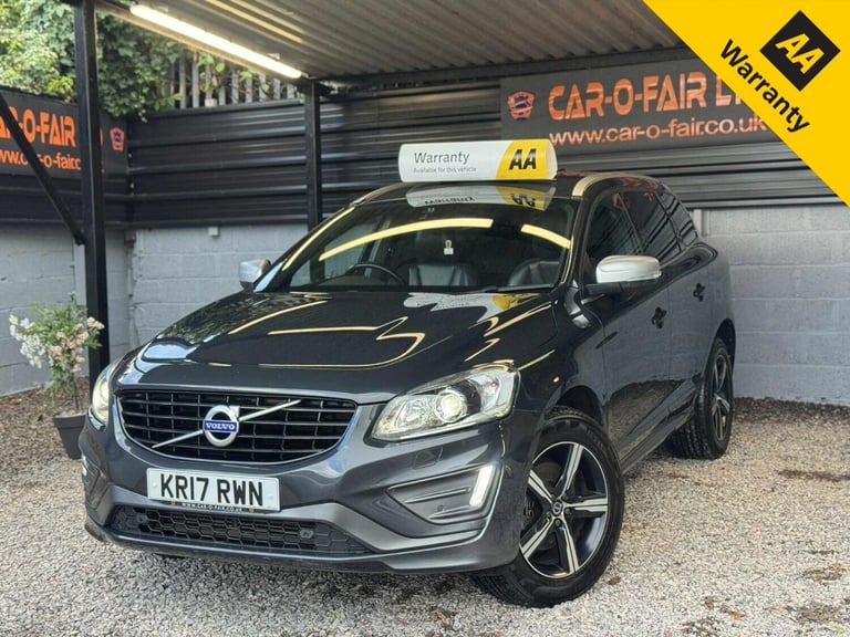 VOLVO XC60 2.4 R-Design Lux Nav D5 AWD Grey Auto Diesel 2017+SAT-NAV+LEATHER+AUX