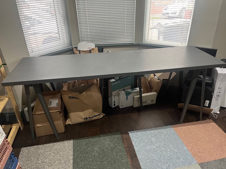 IKEA grey desk 