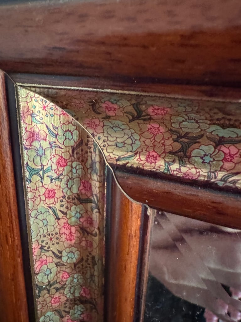 Long Mahogany Mirror