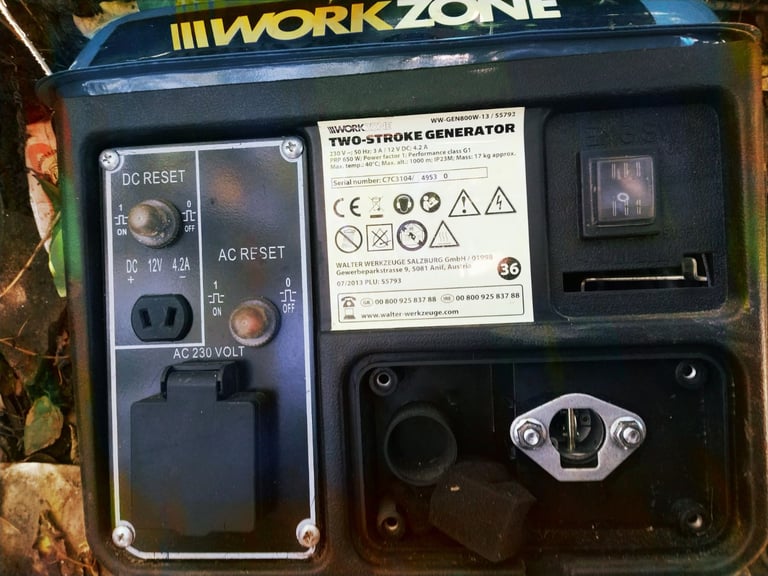 Workzone 2-stroke generator