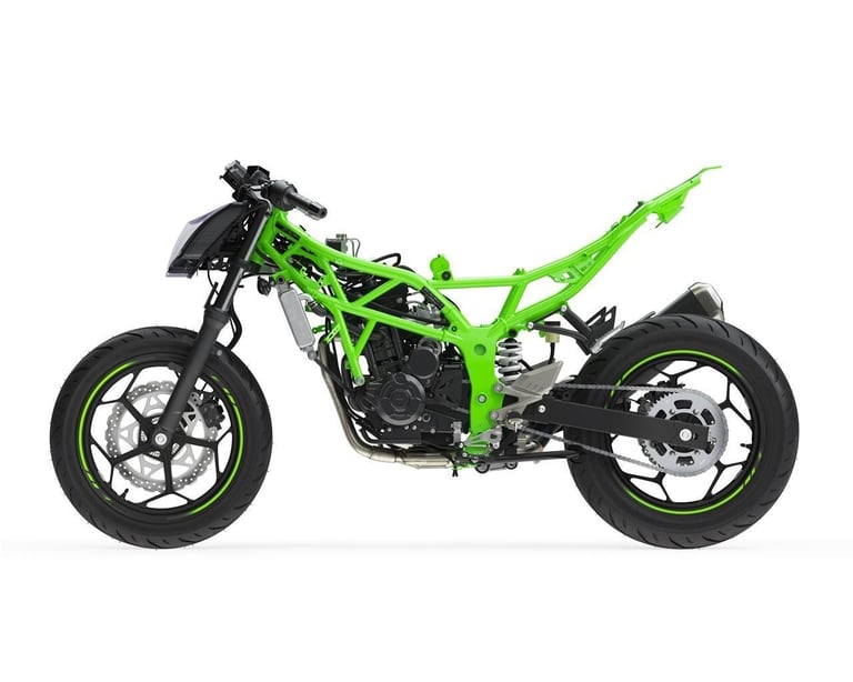 New 2026 Kawasaki Motorcycle Ninja 125 Green Grey Due November