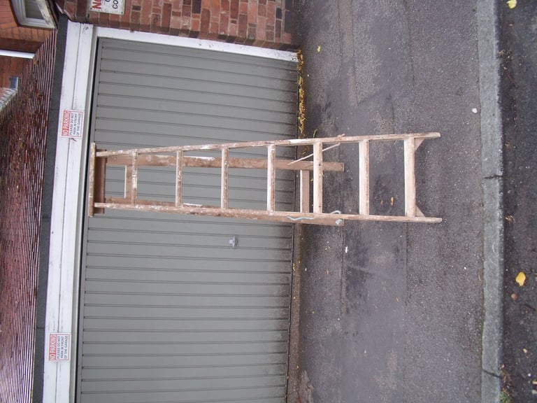 image for 6 feet Wooden Steps, still sturdy, and got lots of life in them yet