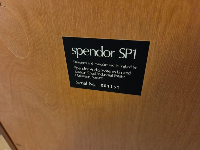 Spendor SP1 Speakers