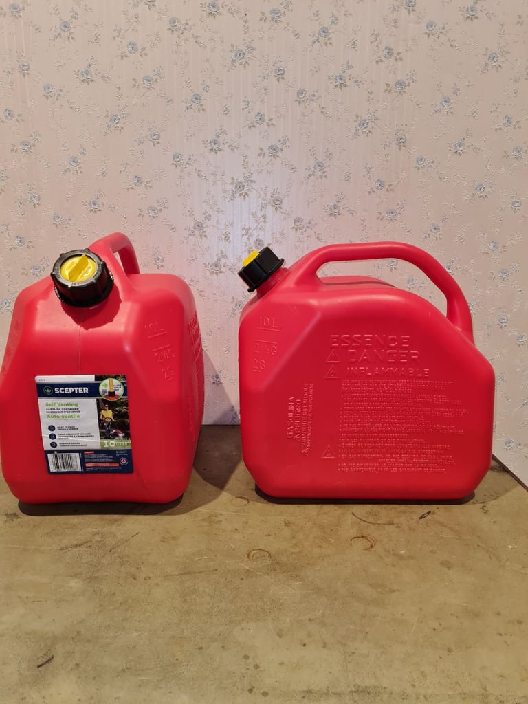 image for Two 10 litre petrol containers 