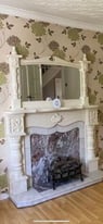 Mantle piece and matching mirror for sale