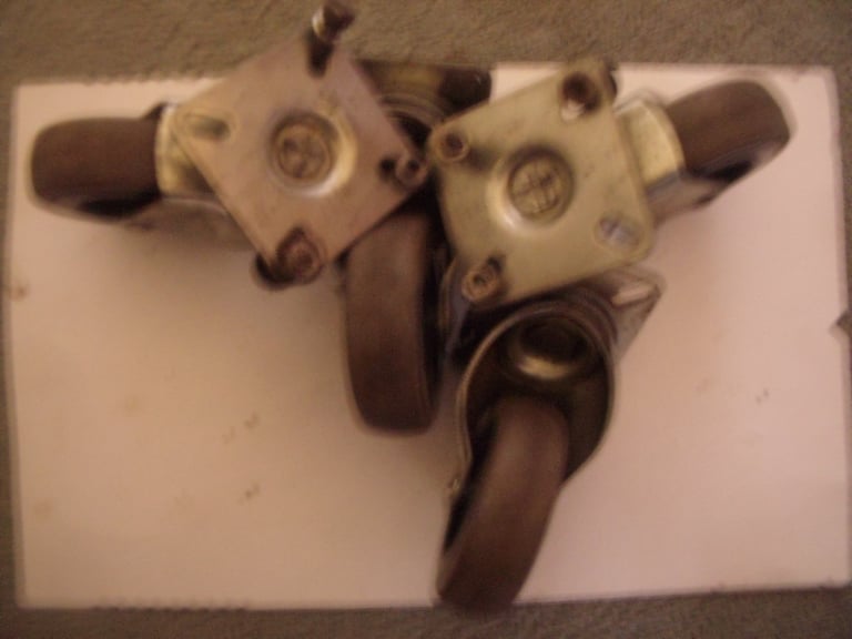4 x swivelling wheels approx 3inches diameter x 7/8inches