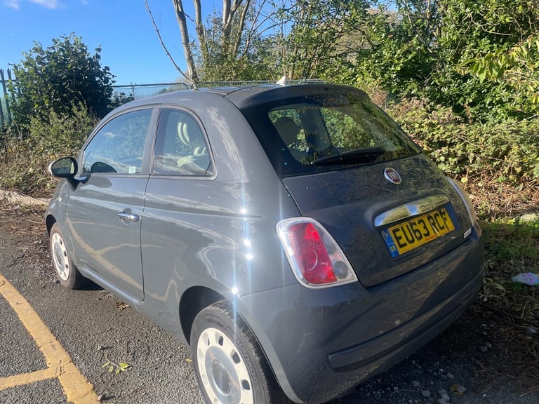 FIAT 500 1.2 COLOUR THERAPY 63 REG GREY 3 DOOR 12 MONTHS MOT TAX £35 TIMING BELT REPLACED