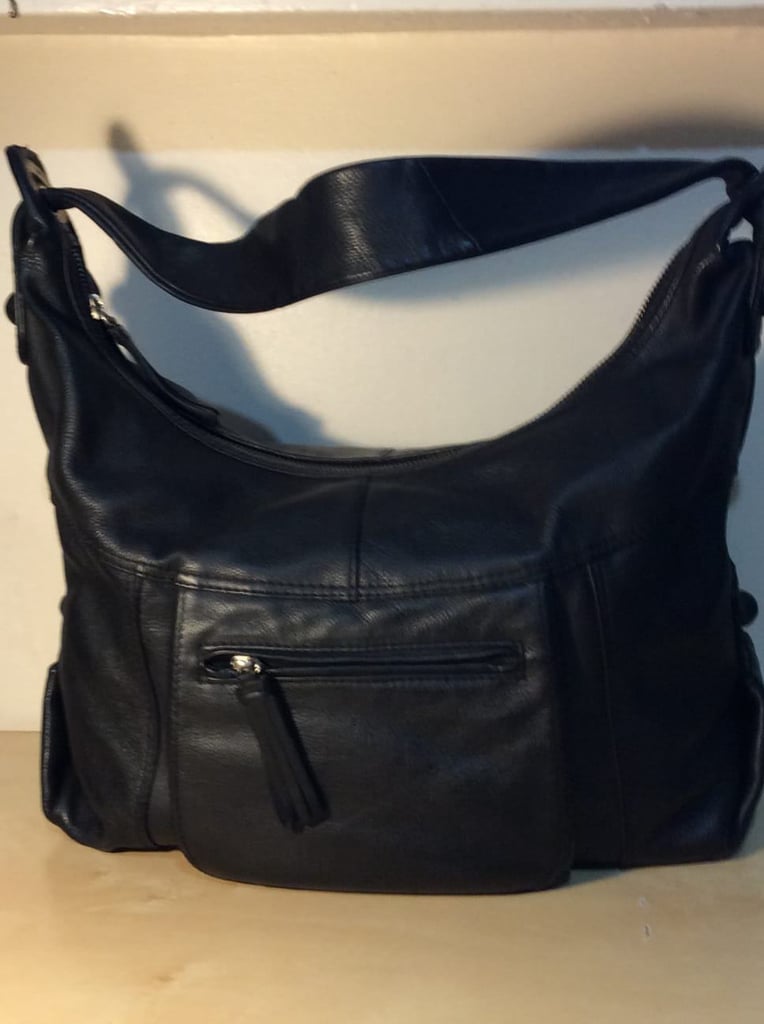 Italy Black Leather Bag 
