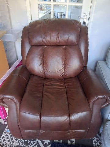 Electric brown leather armchair in Norwich, Norfolk Gumtree
