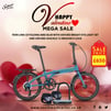 Valentine Day Sales – Folding Bike Plus U-Lock and Bike Lights Set