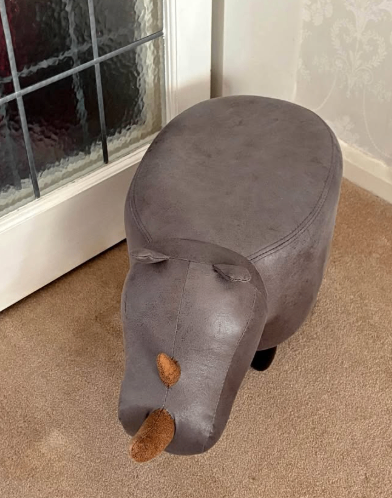 Rhino Footstool ANIMAL FOOT STOOL Children Fun Bedroom Chair Furniture SAFARI
