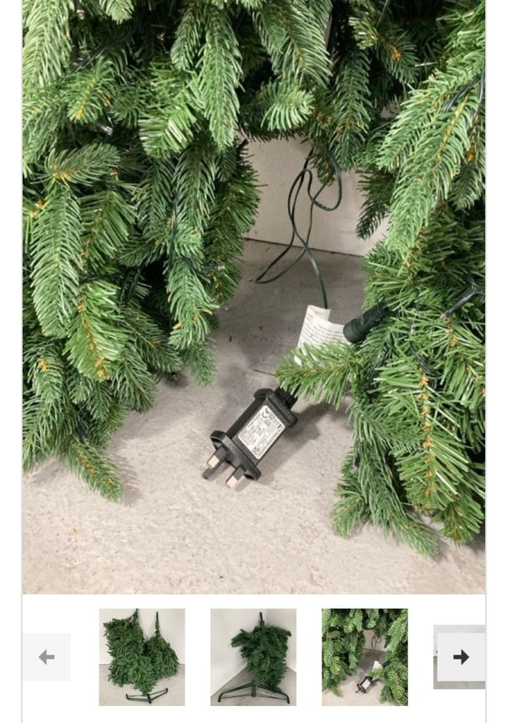 John lewis Newington pine natural look 7ft pre lit christmas tree.brand new