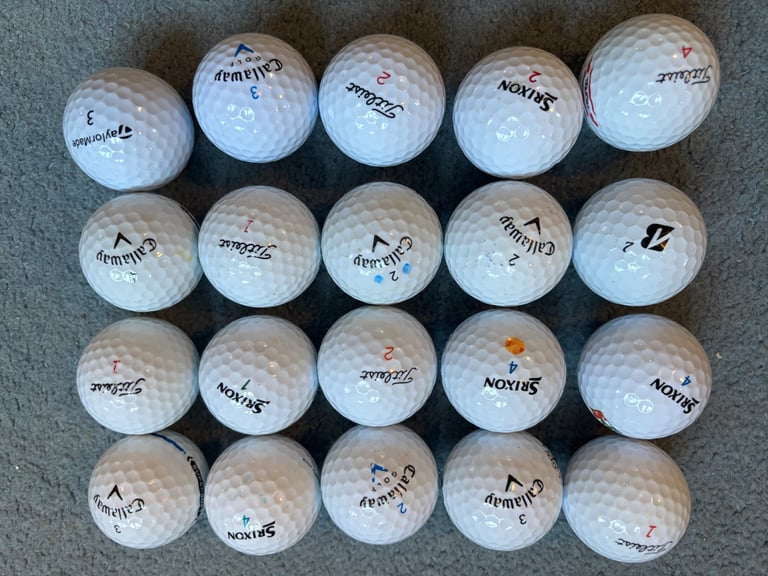 image for 65 Top brand golf balls less than 40p each