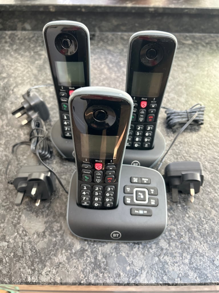 image for BT Essentials Phone Trio inc answerphone and guide